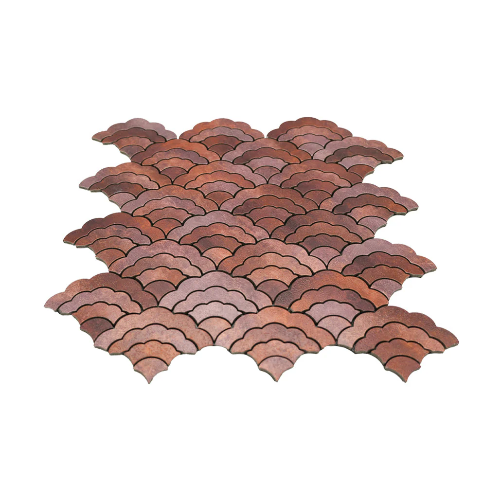 Fan Copper Peel & Stick Splashback | 26.8×28.1 cm | Self-Adhesive Mosaic Tile - Image 6