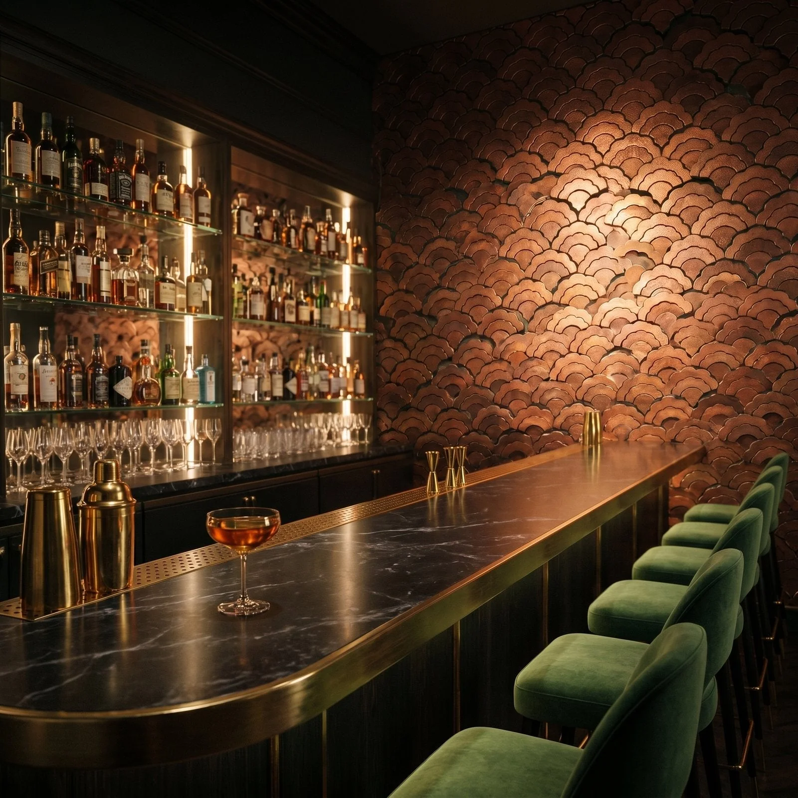 Fan Copper Peel & Stick Splashback | 26.8×28.1 cm | Self-Adhesive Mosaic Tile - Image 7