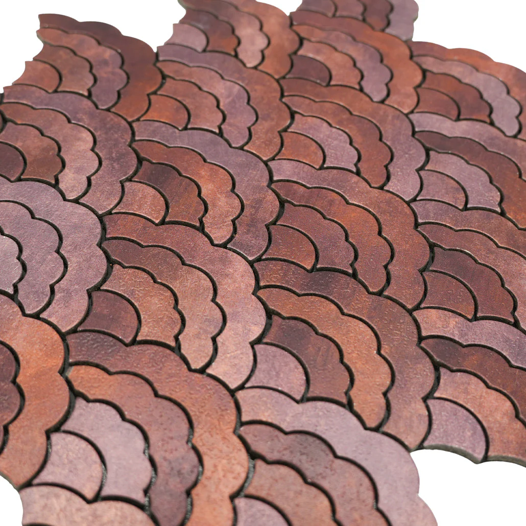 Fan Copper Peel & Stick Splashback | 26.8×28.1 cm | Self-Adhesive Mosaic Tile - Image 8