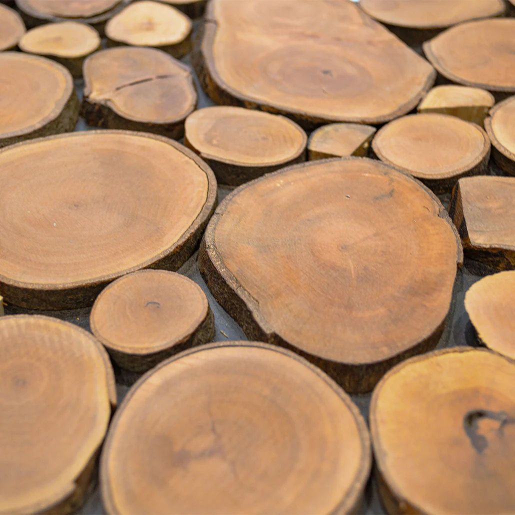 Lychee 3D Wood Wall Panel | 30×30 cm | Real Wood - Image 8