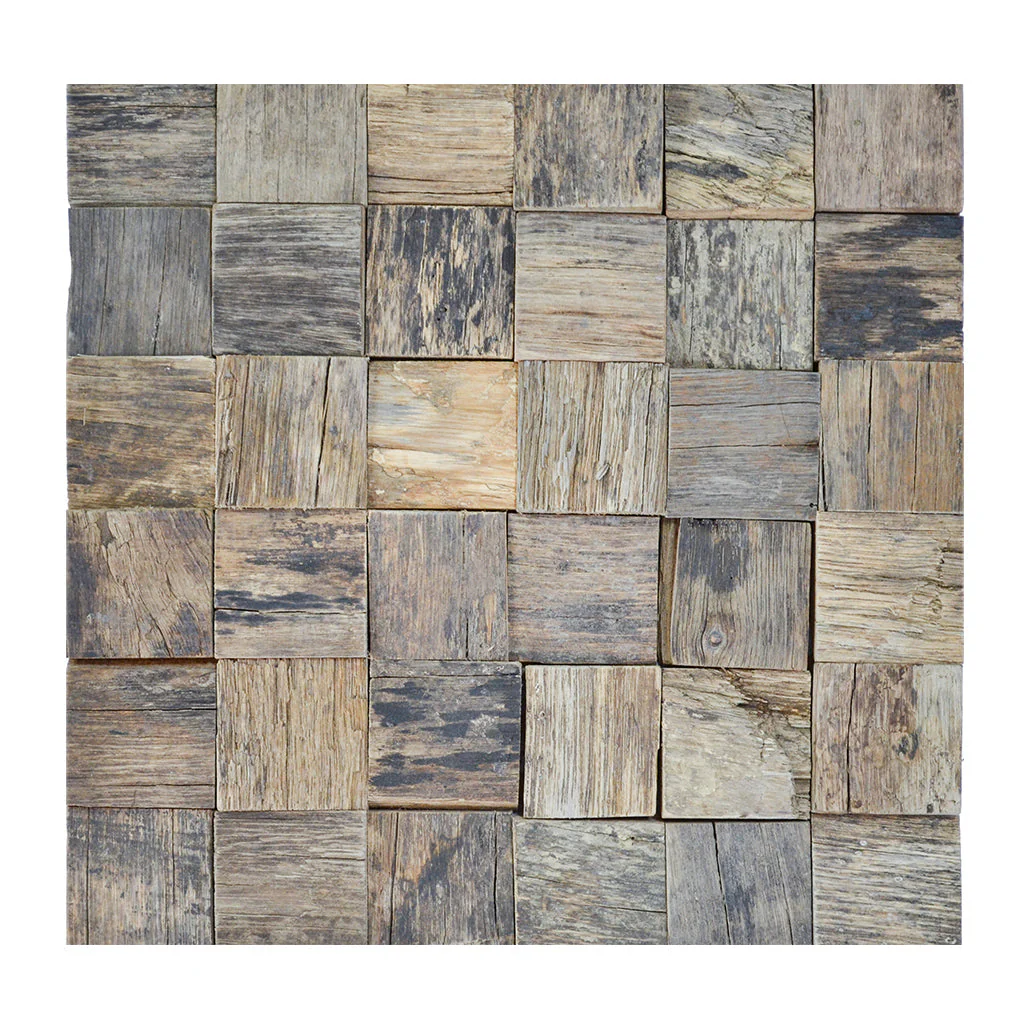 Marine 3D Wood Wall Panel | 30×30 cm | Real Wood - Image 2