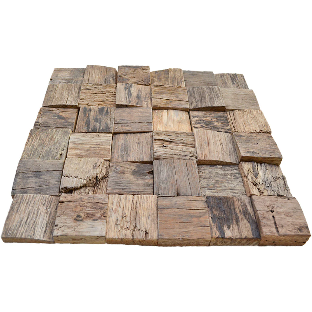 Marine 3D Wood Wall Panel | 30×30 cm | Real Wood - Image 8