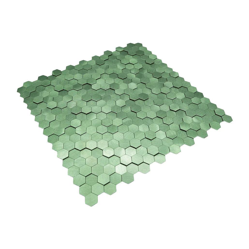 Mini Hexagon 3D Pastel Green Peel & Stick Splashback | 29.8×30.7 cm | Self-Adhesive Mosaic Tile - Image 6
