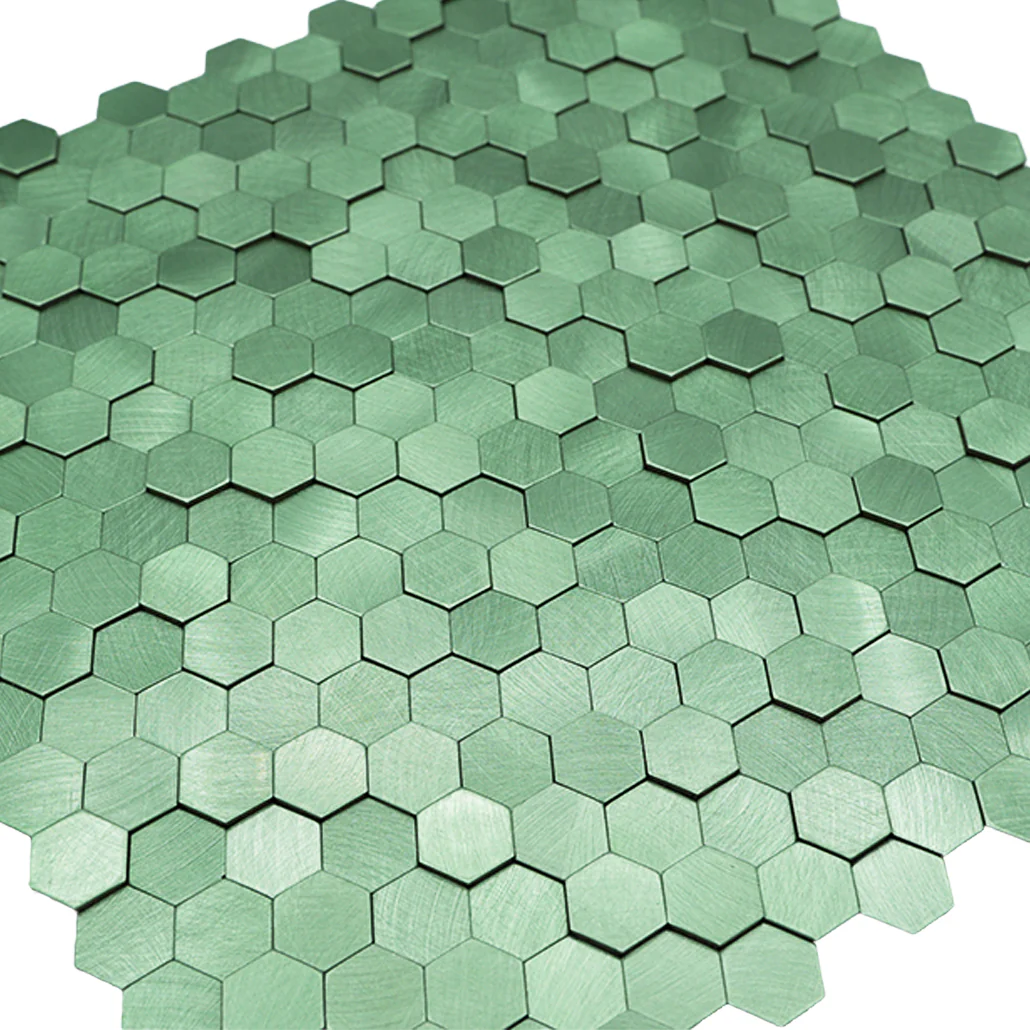 Mini Hexagon 3D Pastel Green Peel & Stick Splashback | 29.8×30.7 cm | Self-Adhesive Mosaic Tile - Image 8