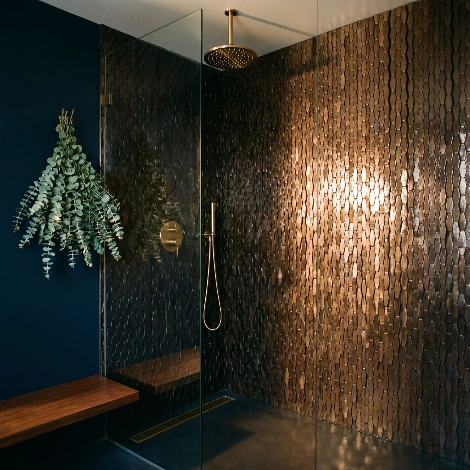 Picket 3D Dark Copper Peel & Stick Splashback | 31×30 cm | Self-Adhesive Mosaic Tile - Image 3