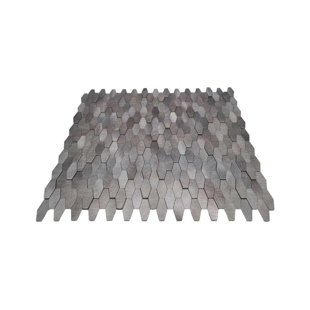 Picket 3D Gray Peel & Stick Splashback | 31×30 cm | Self-Adhesive Mosaic Tile - Image 4