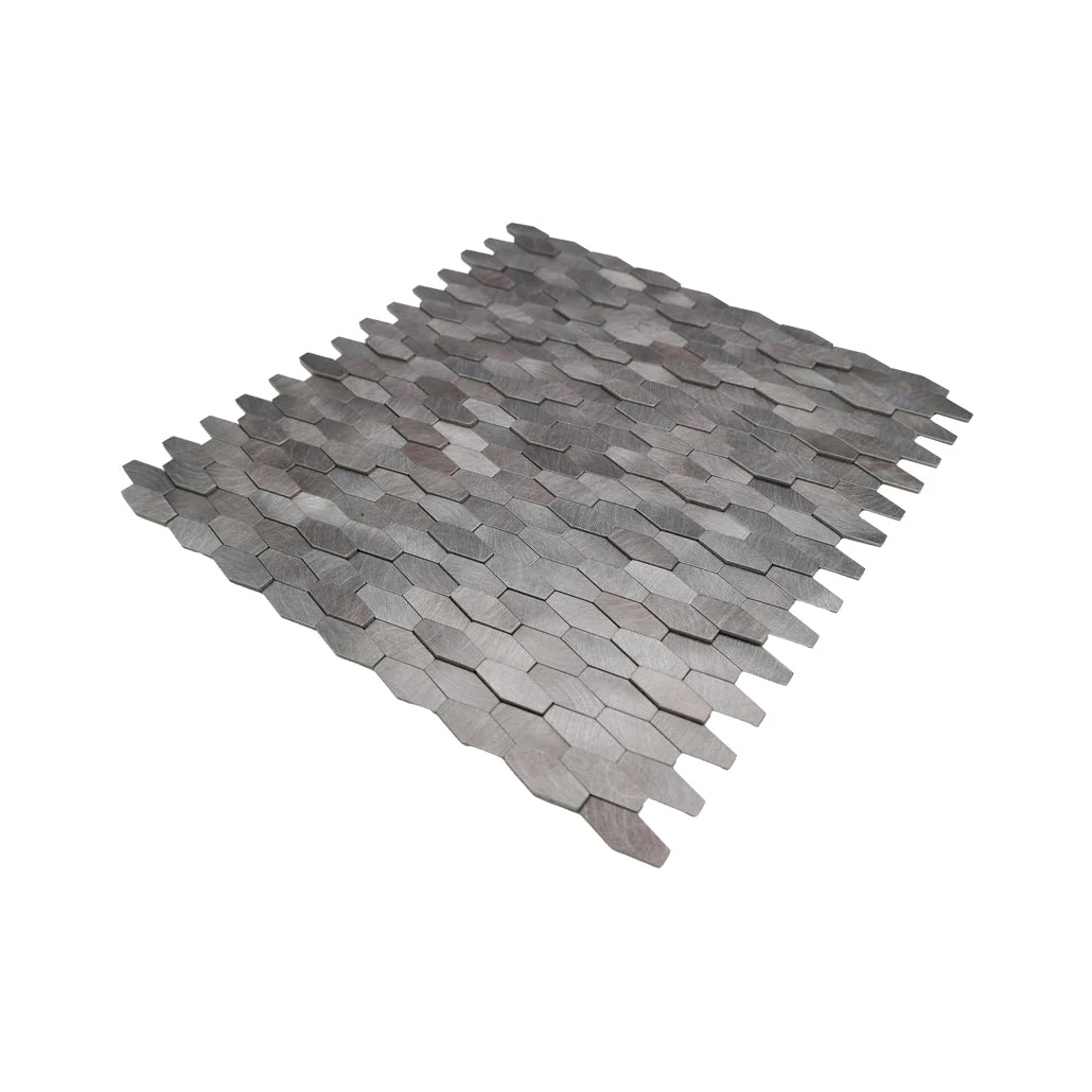 Picket 3D Gray Peel & Stick Splashback | 31×30 cm | Self-Adhesive Mosaic Tile - Image 6