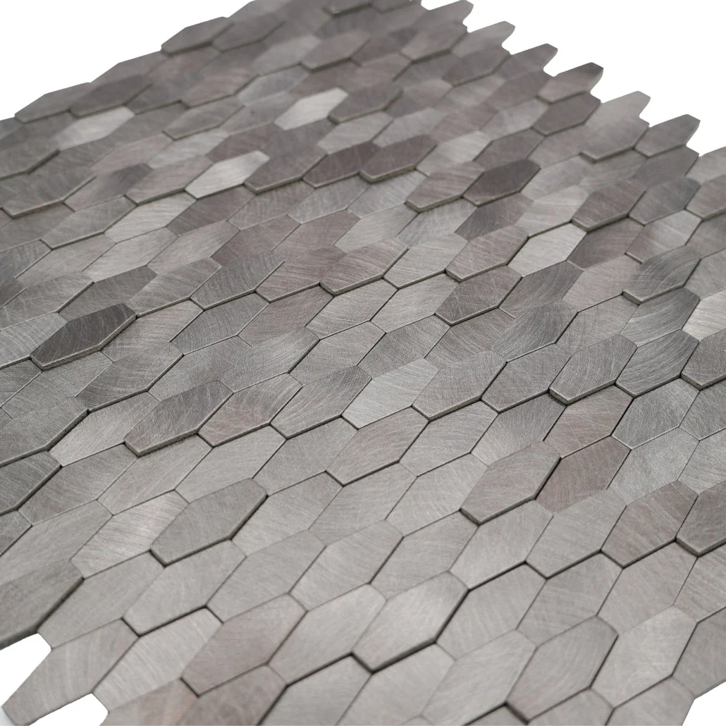 Picket 3D Gray Peel & Stick Splashback | 31×30 cm | Self-Adhesive Mosaic Tile - Image 8