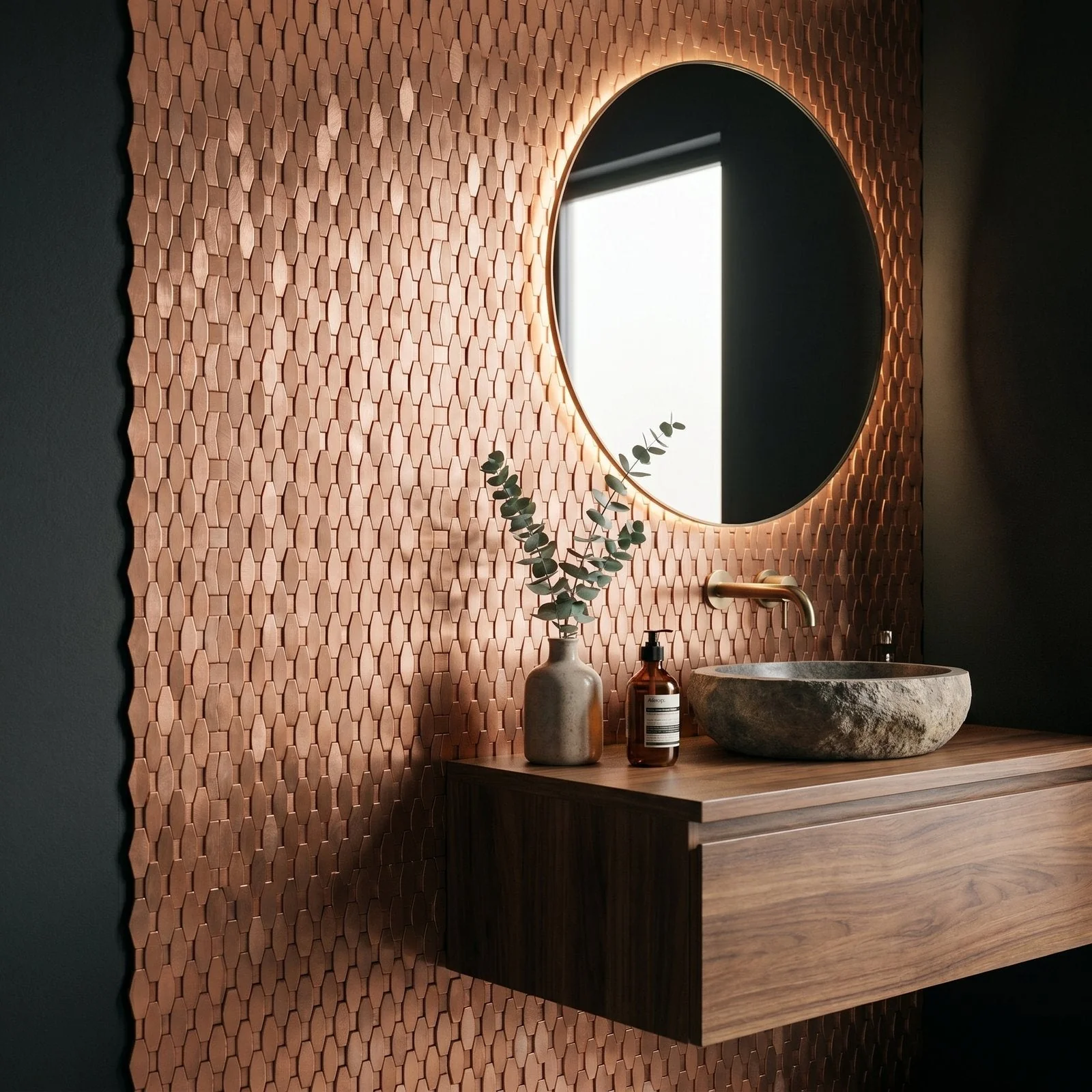 Picket 3D Salmon Peel & Stick Splashback | 31×30 cm | Self-Adhesive Mosaic Tile - Image 3