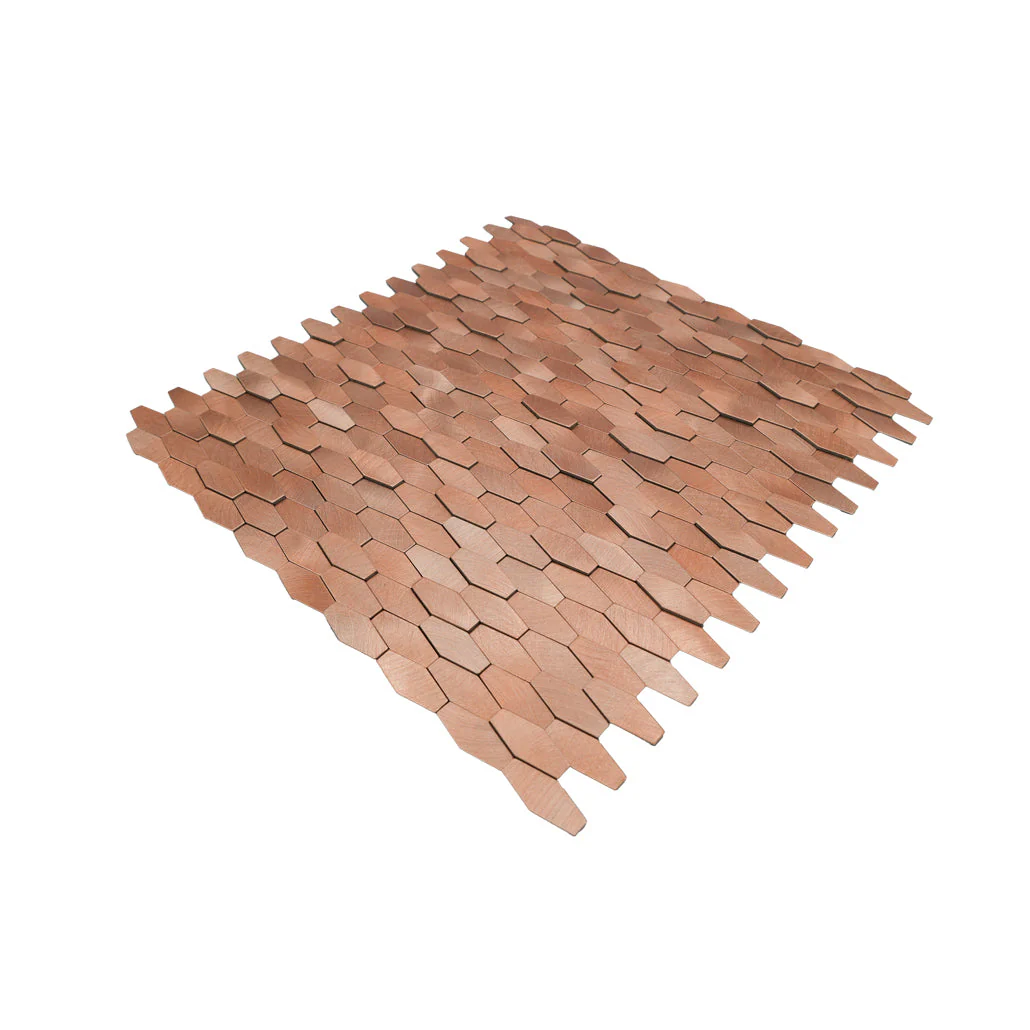 Picket 3D Salmon Peel & Stick Splashback | 31×30 cm | Self-Adhesive Mosaic Tile - Image 6