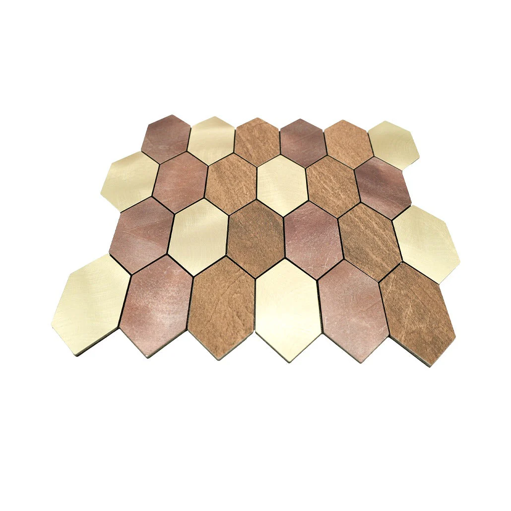 Picket Champagne Peel & Stick Splashback | 30×30 cm | Self-Adhesive Mosaic Tile - Image 4