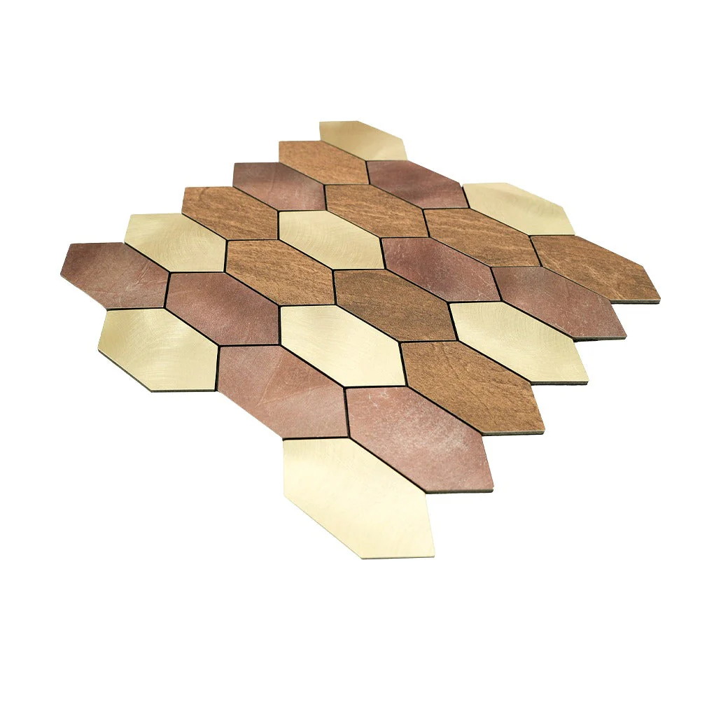 Picket Champagne Peel & Stick Splashback | 30×30 cm | Self-Adhesive Mosaic Tile - Image 6