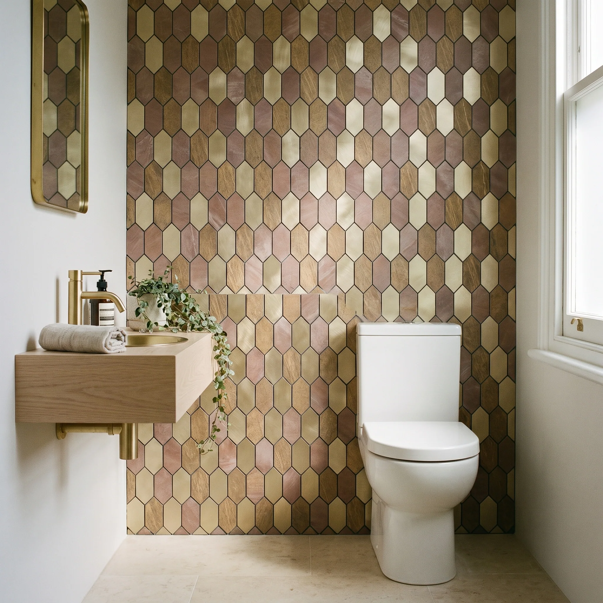 Picket Champagne Peel & Stick Splashback | 30×30 cm | Self-Adhesive Mosaic Tile - Image 7