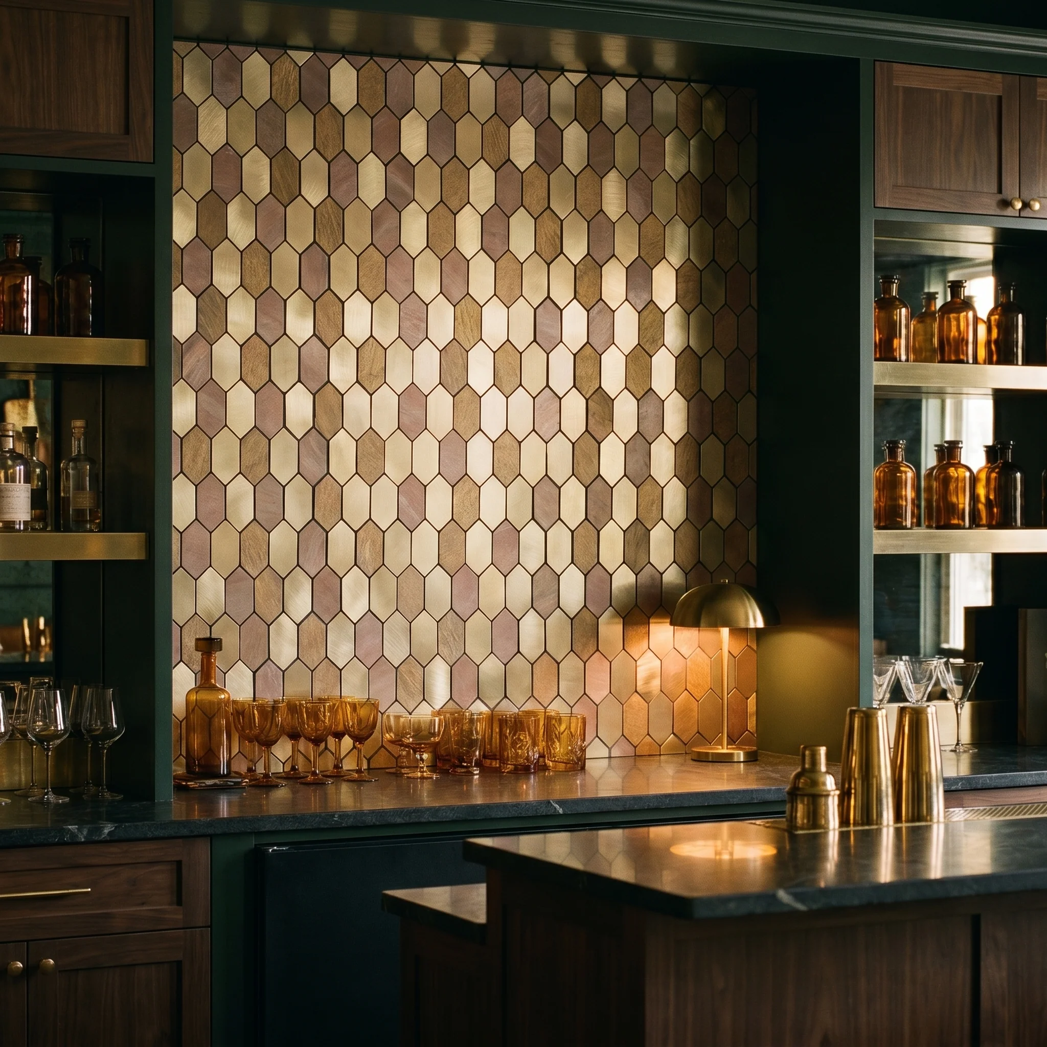 Picket Champagne Peel & Stick Splashback | 30×30 cm | Self-Adhesive Mosaic Tile - Image 9