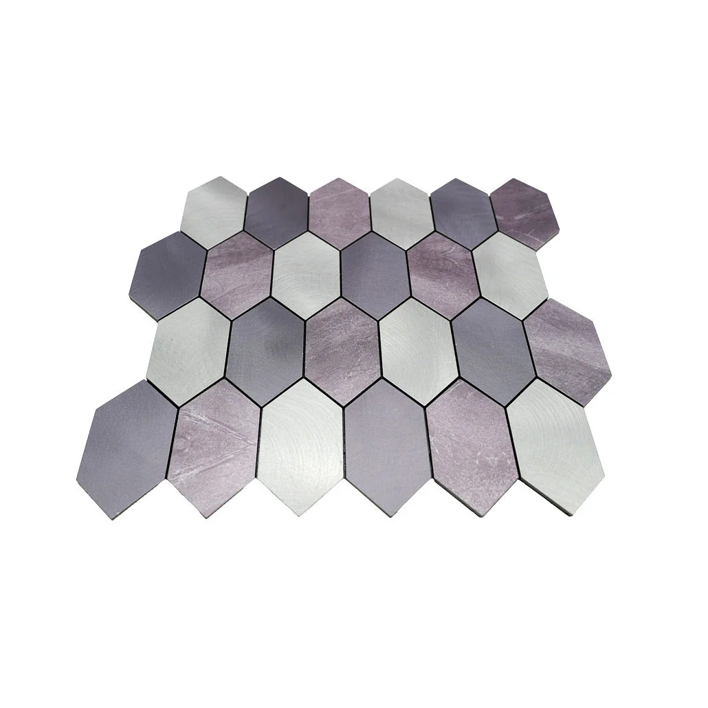 Picket Mauve Peel & Stick Splashback | 30×30 cm | Self-Adhesive Mosaic Tile - Image 4