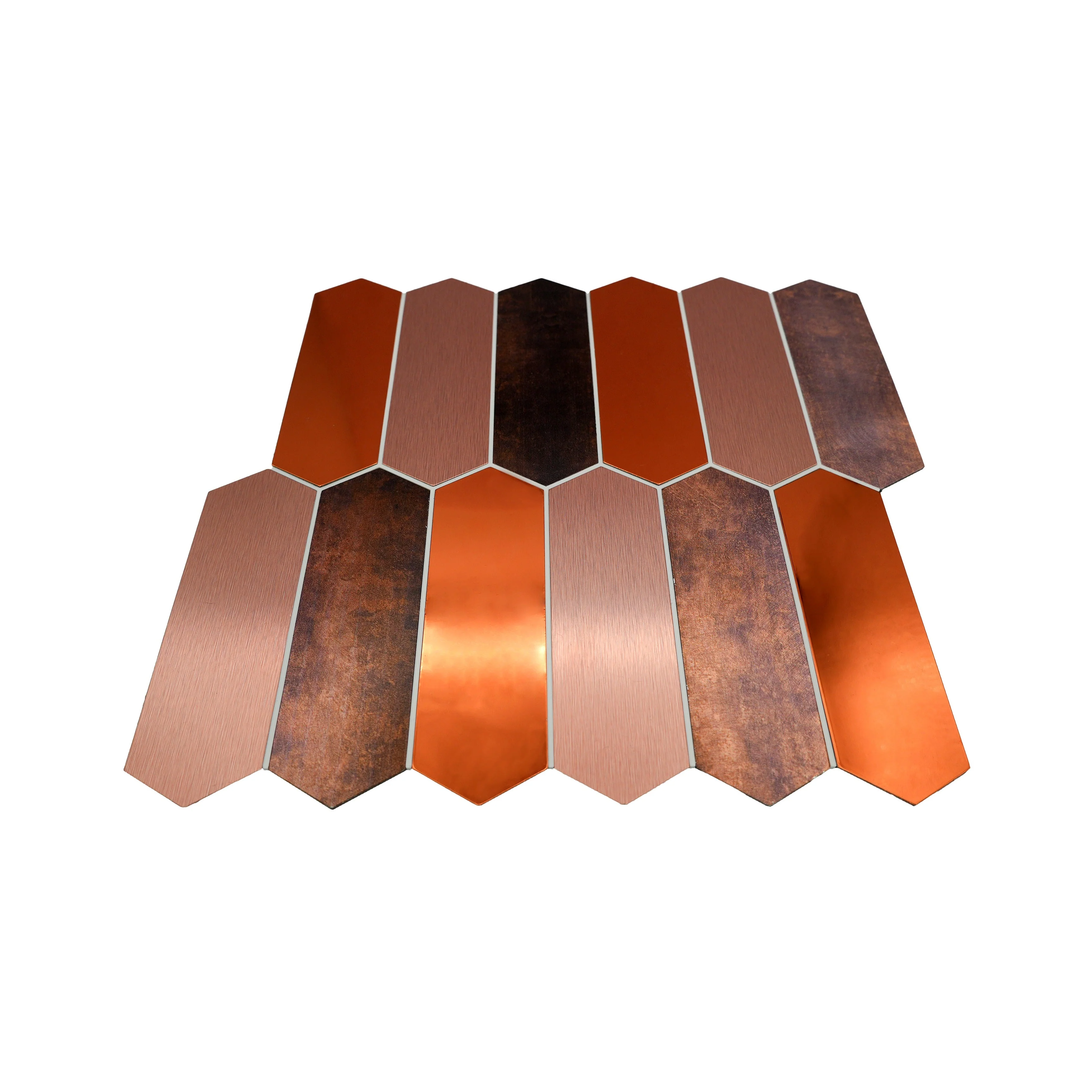 Picket Terracotta Peel & Stick Splashback | 28.2×27.3 cm | Self-Adhesive Mosaic Tile - Image 4