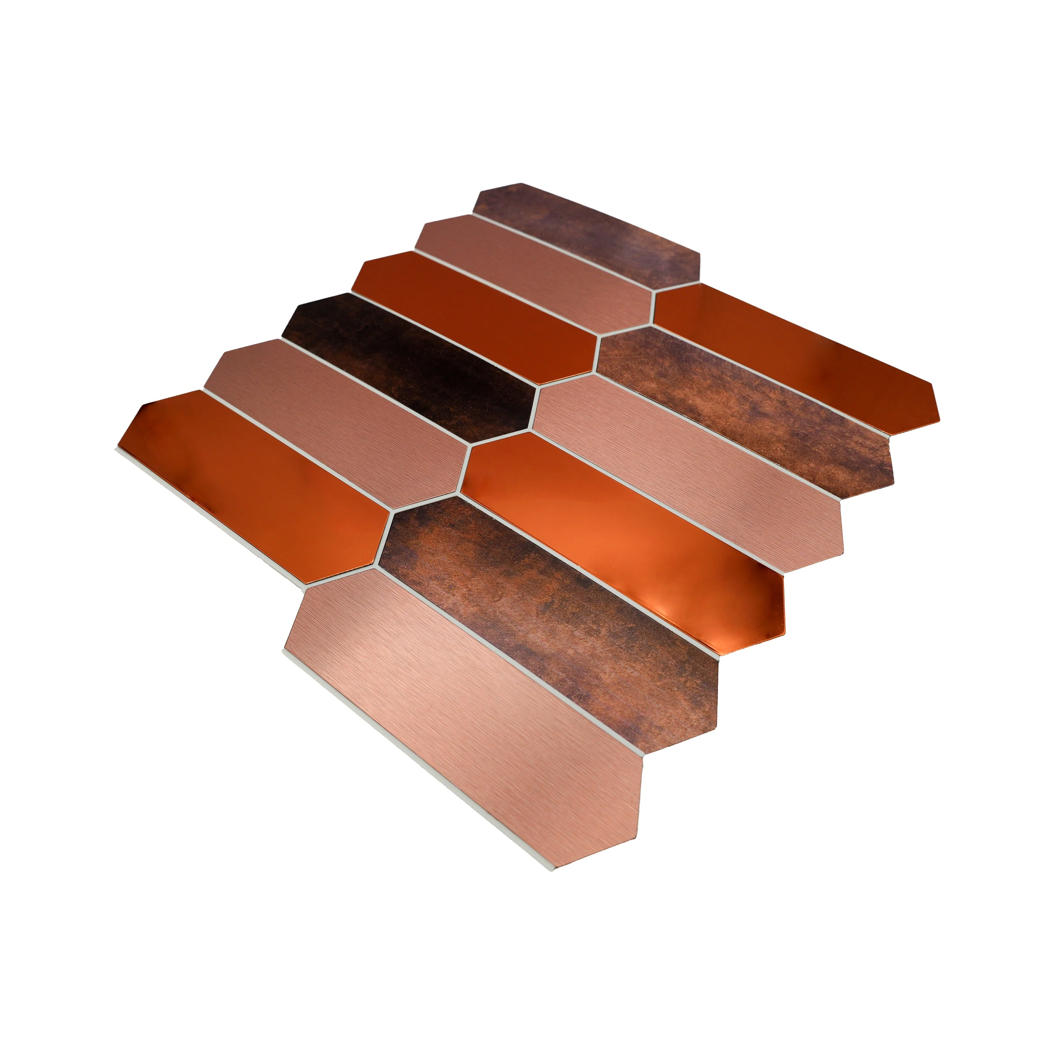 Picket Terracotta Peel & Stick Splashback | 28.2×27.3 cm | Self-Adhesive Mosaic Tile - Image 6