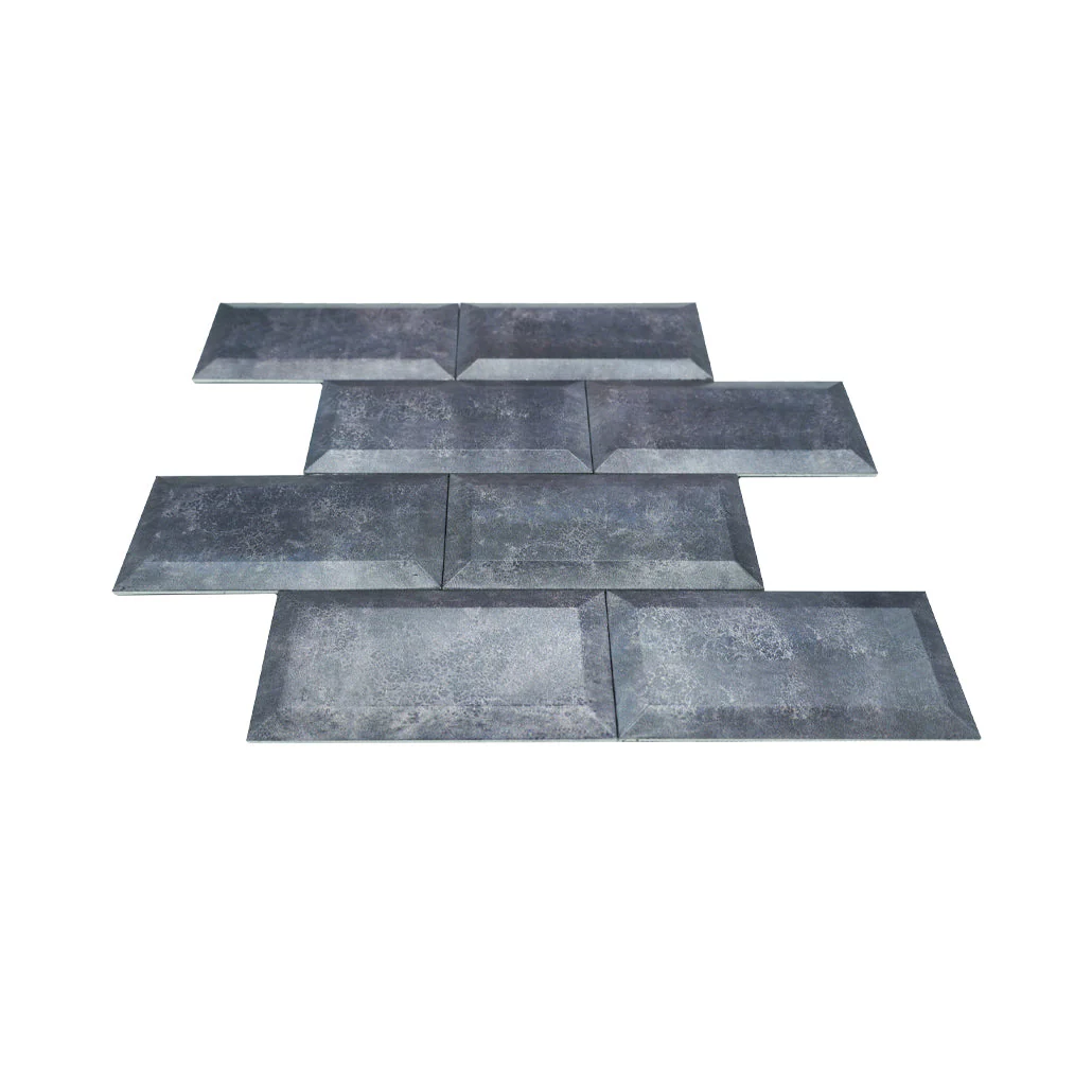 Subway 3D Blue-Gray Peel & Stick Splashback | 30.5×30.5 cm | Self-Adhesive Mosaic Tile - Image 4