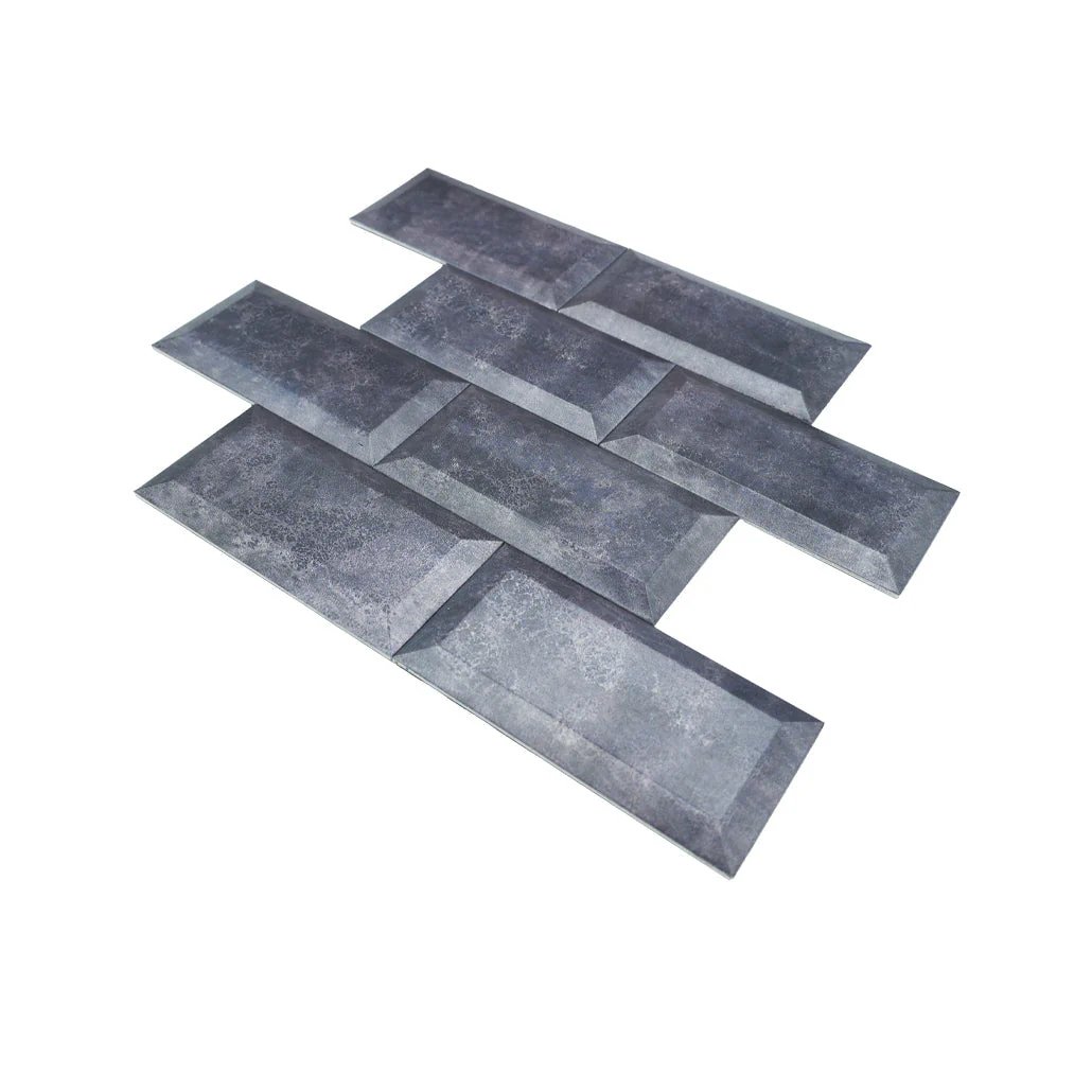 Subway 3D Blue-Gray Peel & Stick Splashback | 30.5×30.5 cm | Self-Adhesive Mosaic Tile - Image 6