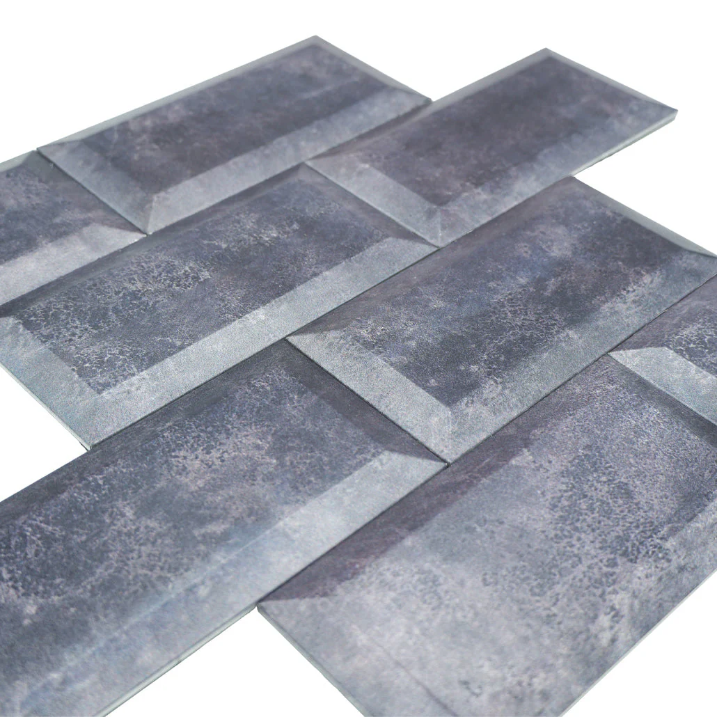 Subway 3D Blue-Gray Peel & Stick Splashback | 30.5×30.5 cm | Self-Adhesive Mosaic Tile - Image 8