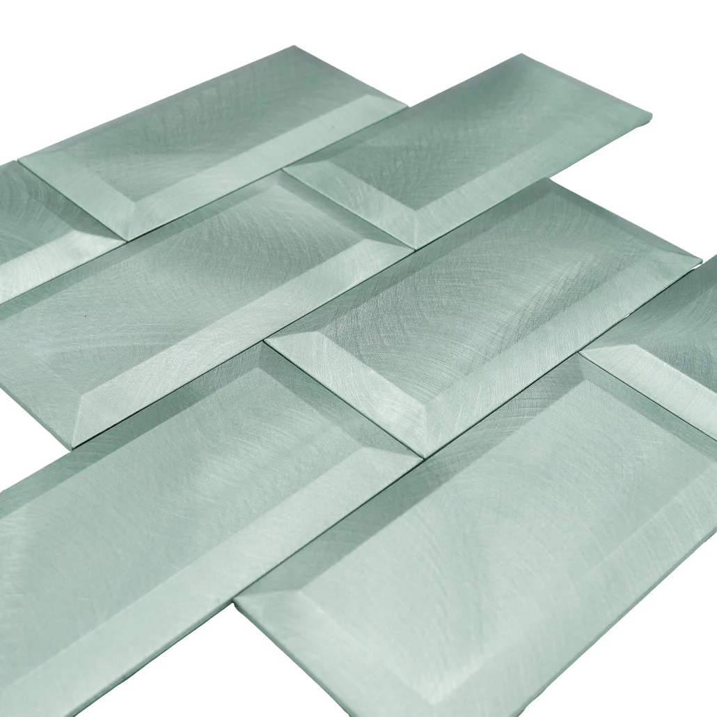 Subway 3D Pastel Green Peel & Stick Splashback | 30.5×30.5 cm | Self-Adhesive Mosaic Tile - Image 8